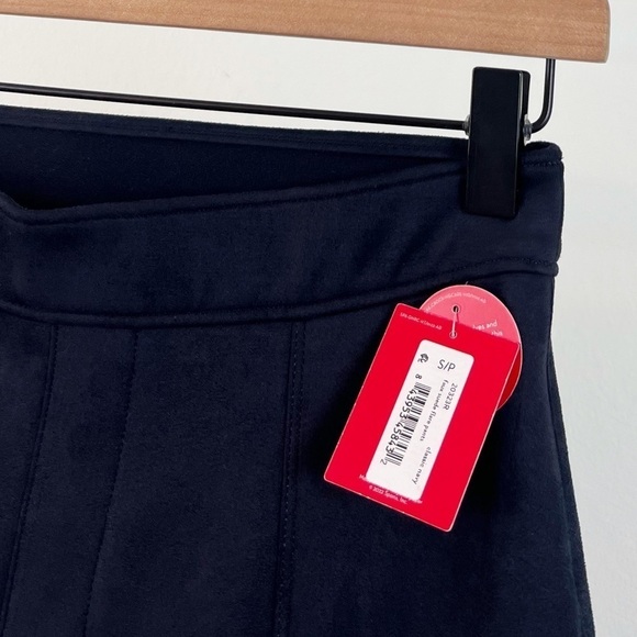NWT Spanx Faux Suede Flare Pants in Classic Navy - Picture 9 of 11